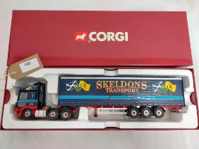 Corgi DAF CF Curtainside - Skeldons Transport - GC - Box OK