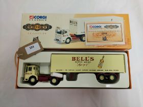 Corgi AEC Ergomatic & Box Trailer- Bell's - GC - Box OK