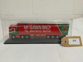 Oxford Mercedes Benz Actros & Curtainside Trailer - McGawn Bros - GC - Case OK