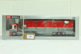 WSI Scania Streamline Highline 6x2 & Livestock Trailer - Vamitra - GC - Box worn