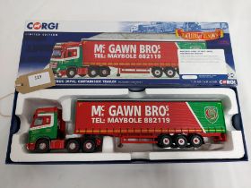 Corgi Mercedes Benz Actros MP4 Curtainside - McGawn Transport - VGC - Box OK