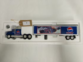 Golden Wheel Heavy Duty Truuk & Trailer - Pepsi - Fair - Box worn