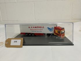 Oxford Scania Fridge Trailer - A Campbell - GC - Case slight wear