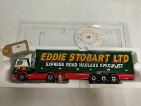 Corgi Scania Box Trailer - Eddie Stobart - Fair - Box worn - Mirrors missing