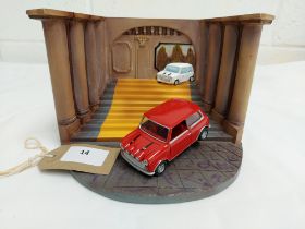 Corgi Italian Job Diorama with Mini - GC - Box worn
