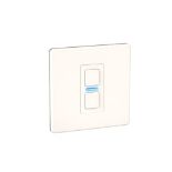 Lightwave LP21WHMK2 Smart Dimmer with Energy Monitoring, 1 Gang, White Metal - Works with Alexa, Go