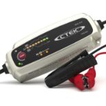 CTEK MXS 5.0 Battery Charger with Automatic Temperature Compensation, Black