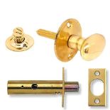Yale P-M44T-PB Door Security Bolt with Thumbturn, Polished Brass Finish, Standard Security, Visi Pa