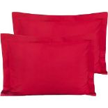 FLXXIE 2 Pack 100% Brushed Microfiber 1800 Oxford Pillowcases, Stain Fade and Wrinkle Resistant, So