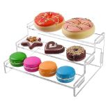 MerryNine Cake Display Stand, Three Layers of assemblable Multifunction Acrylic Transparent Pop Sta