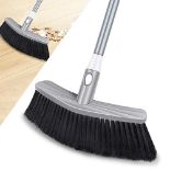 Broom Indoor Sweeping Broom Brush with Long Handle, UMAYCOOL Kitchen Broom Indoor Floor Brush with 