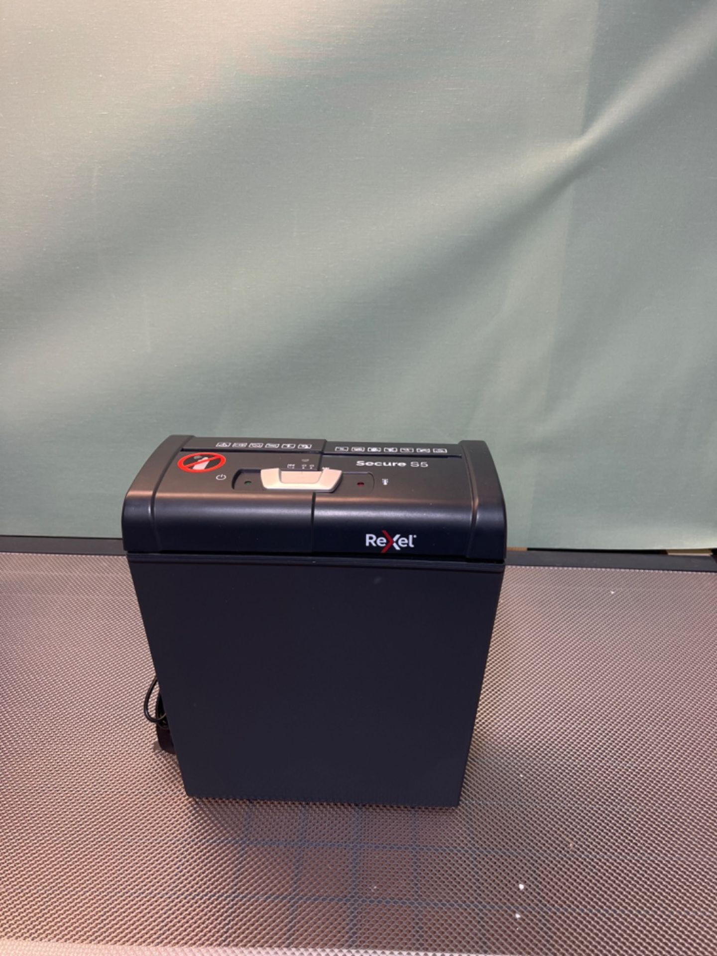 Rexel S5 Strip Cut Paper Shredder, Shreds 5 Sheets, P2 Security, Home/Home Office, 10 Litre Removab - Image 2 of 3