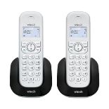 VTech CS1501 2-Handset Dual-Charging DECT Cordless Phone with Call Block, Caller ID/Call Waiting, H