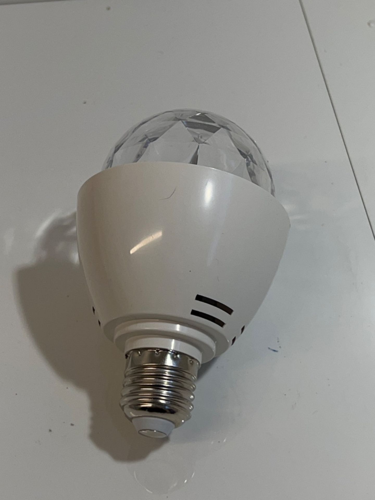 MSC LED E27 - Disco Ball Light Rotating Multi-Coloured Lightbulb Edison Screw Fitting E27 - Image 3 of 3