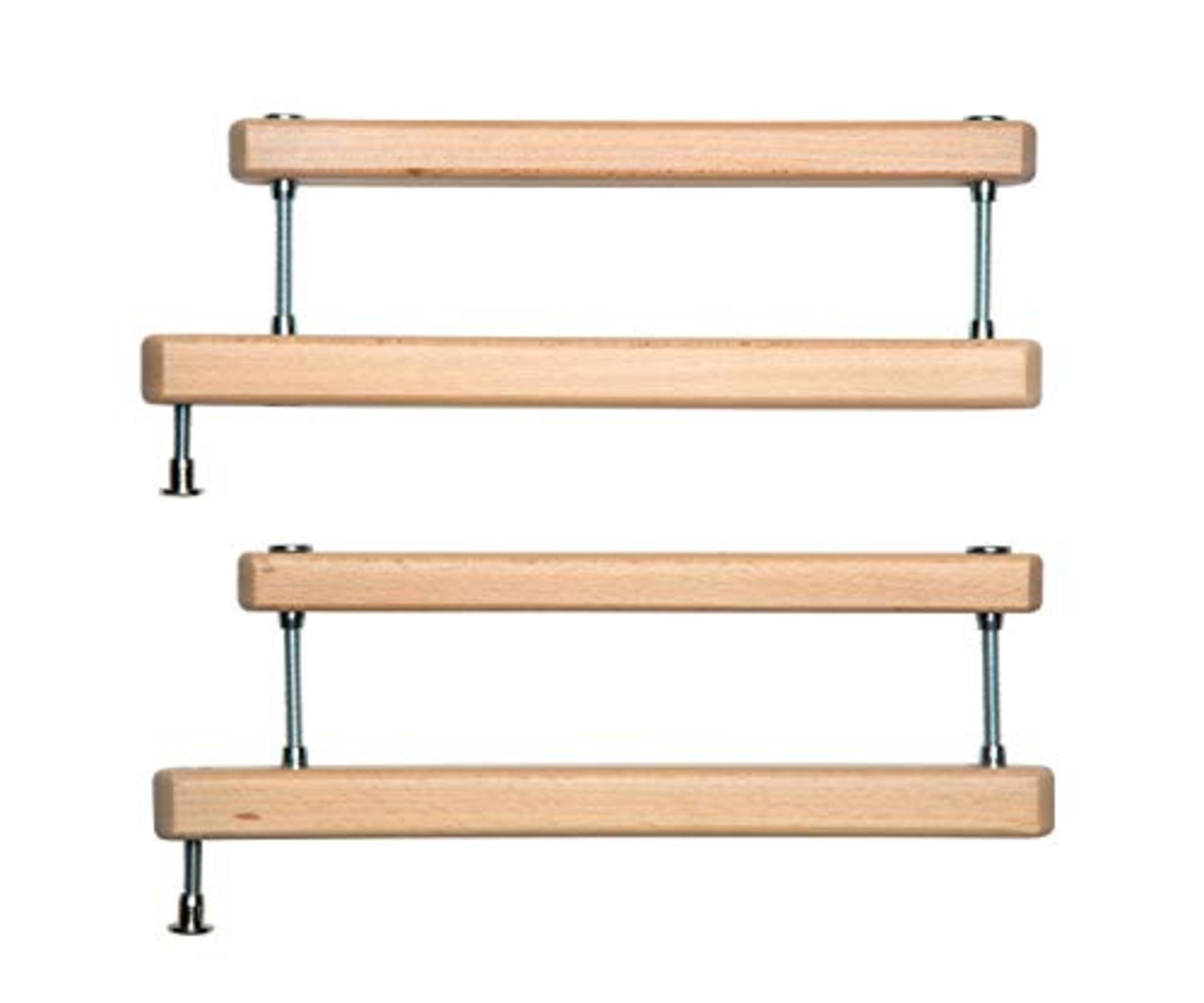 Geuther Clamps for Stairs with Two Handrails (White)