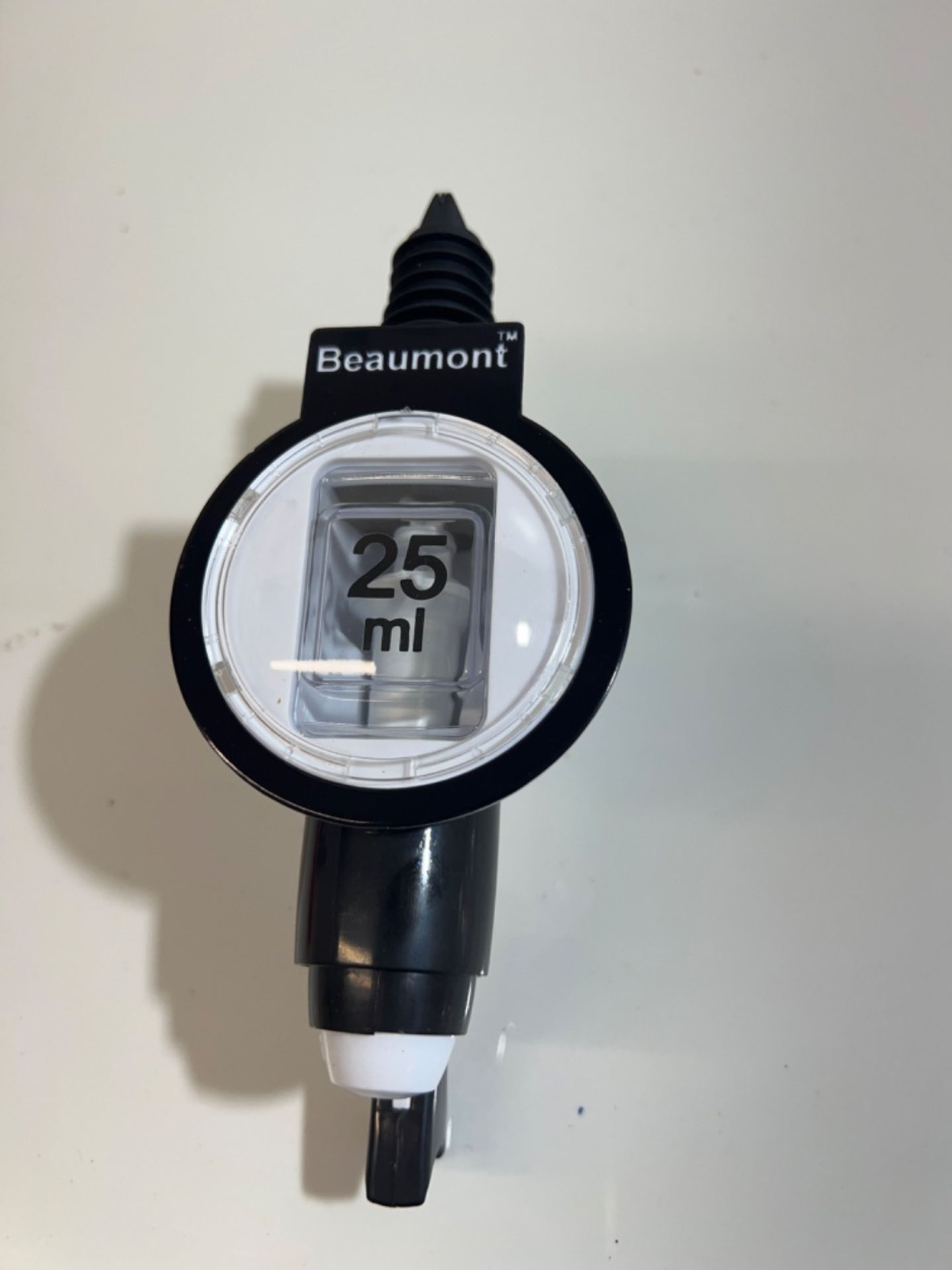 Beaumont 3134 25ml Metrix SL Spirit Measure Optic, Black - Image 3 of 3