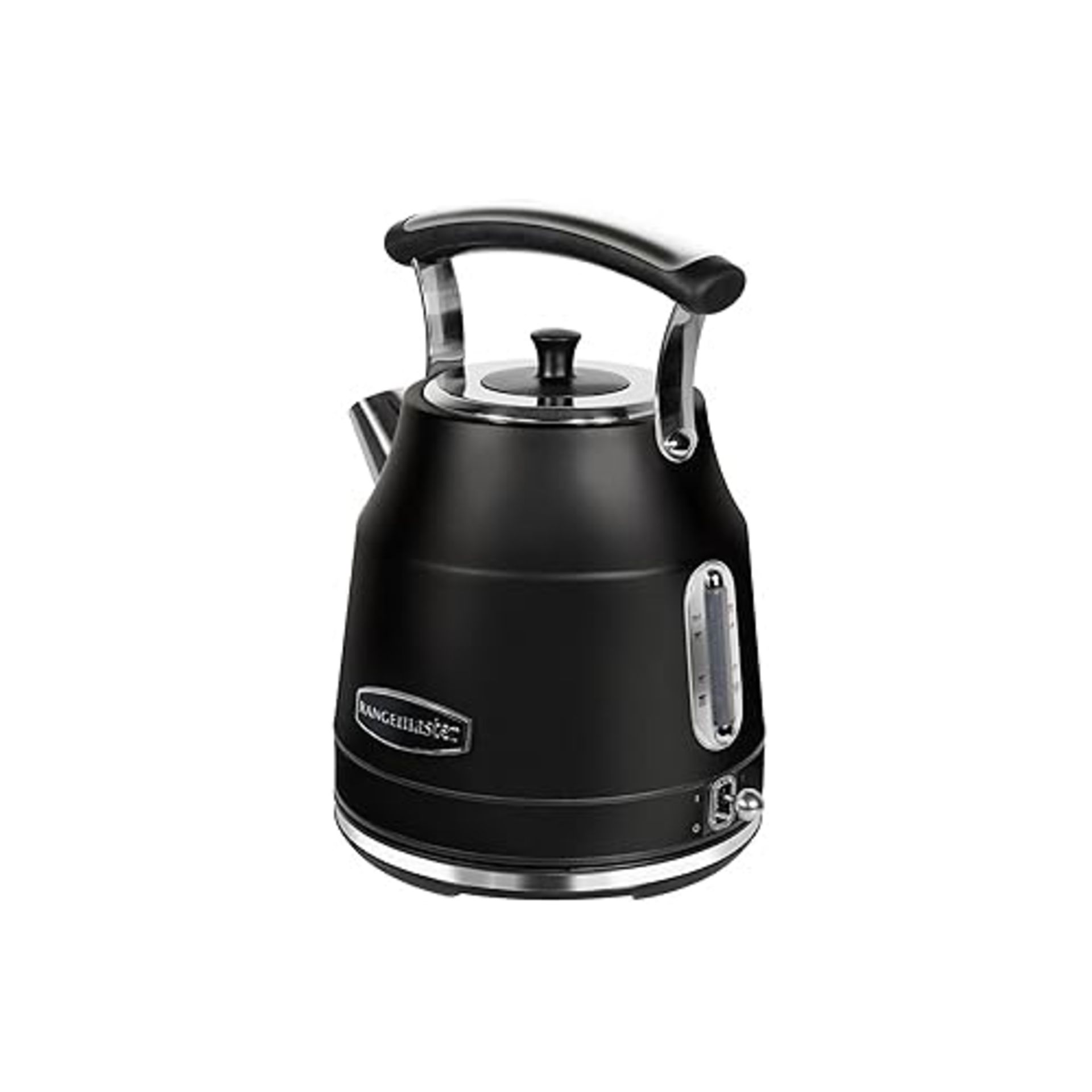 Rangemaster RMCLDK201BK Black Cordless Electric 1.7L 3kW Classic Kettle with Quick & Quiet Boil, Bo