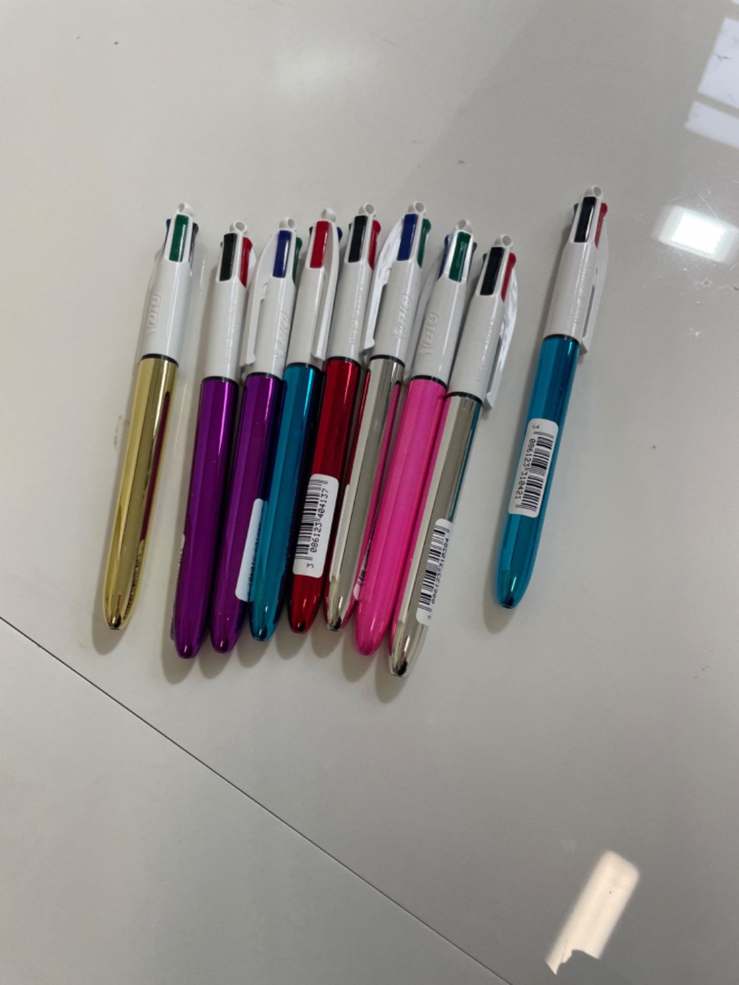 BIC 4 Colours Shine Retractable Ballpoint Pens, Medium Point (1.0 mm) - Assorted Metallic Barrels,  - Image 3 of 3