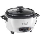 Russell Hobbs Electric Rice Cooker - 1.2kg (6 Portion - 145g per serving) Removable non stick bowl,