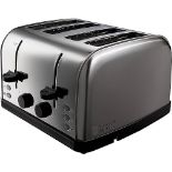 Russell Hobbs 4 Slice Toaster (High lift feature, 7 Browning levels, Frozen/Cancel/Reheat function,