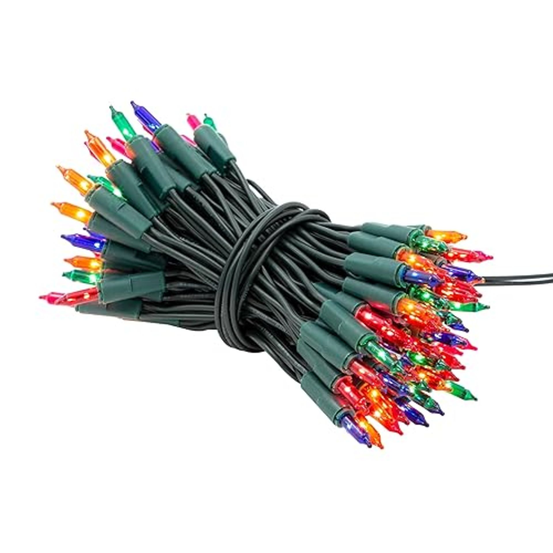 The Christmas Workshop 75230 100 Multi-Coloured Christmas Tree Lights / Static Shadeless Fairy Ligh