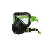 Stealth Air+Vis Respirator Dust Mask with 99.99% Filtration Twin HEPAC Replaceable Filter, Full Fac