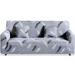 Teynewer 1-Piece Fit Stretch Sofa Cover, Sofa Slipcover Elastic Fabric Printed Pattern Chair Lovese