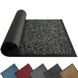 Mibao Door Mat Dirt Trapper for Indoor and Outdoor, 51.5x81.5 Cm, Black Doormat, Washable Barrier M