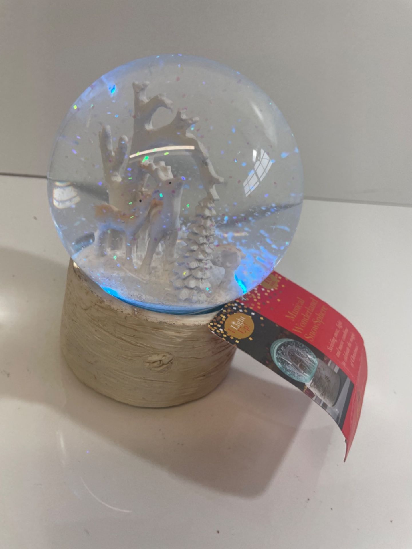 Marco Paul Christmas Decoration Snow Globe - Automatic Color Changing LED Snow Globe - Battery Oper - Image 2 of 2