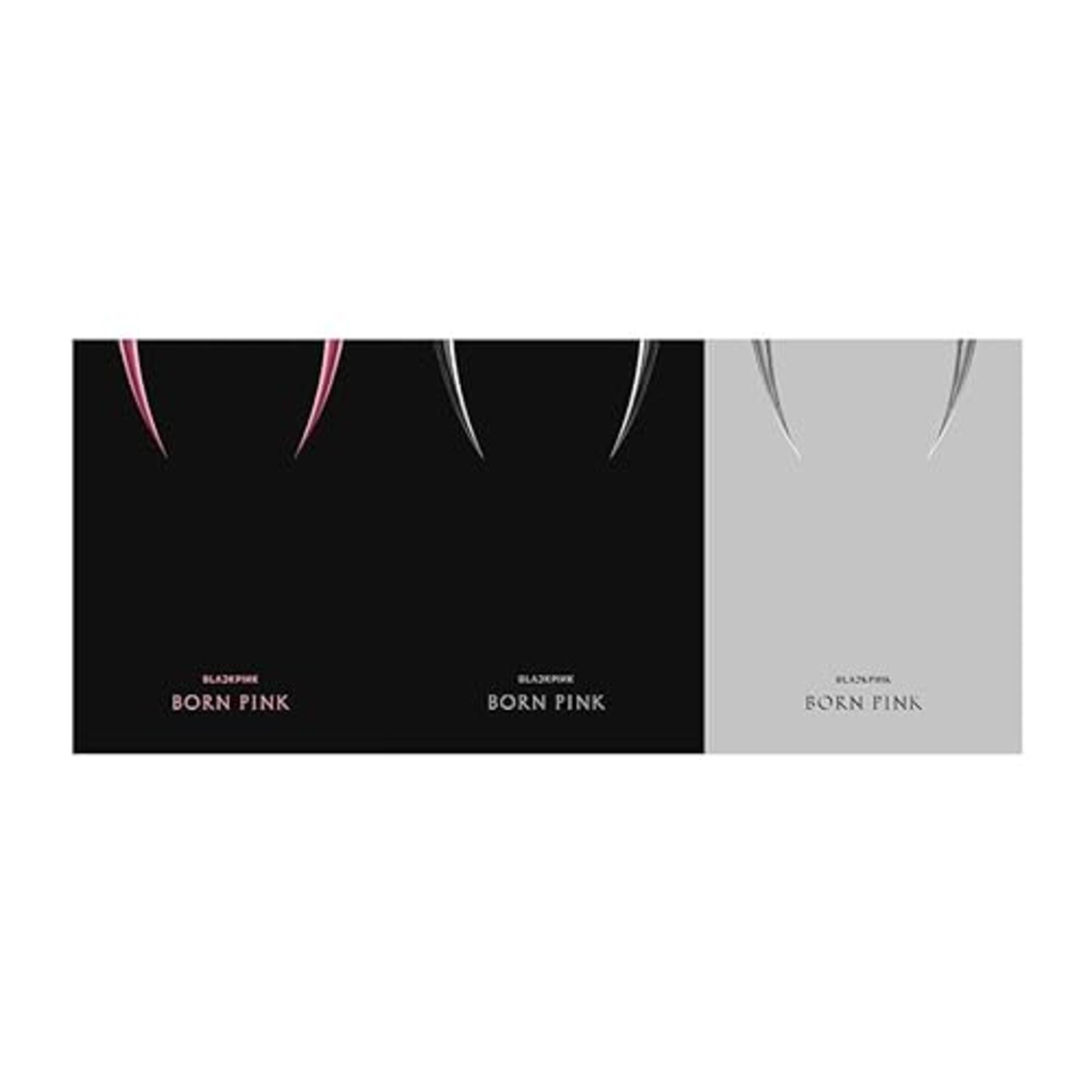 YG PLUS Blackpink - 2nd Album Born Pink [Box Set ver.] CD+Folded Poster (Pink+Black+Gray ver. Set),