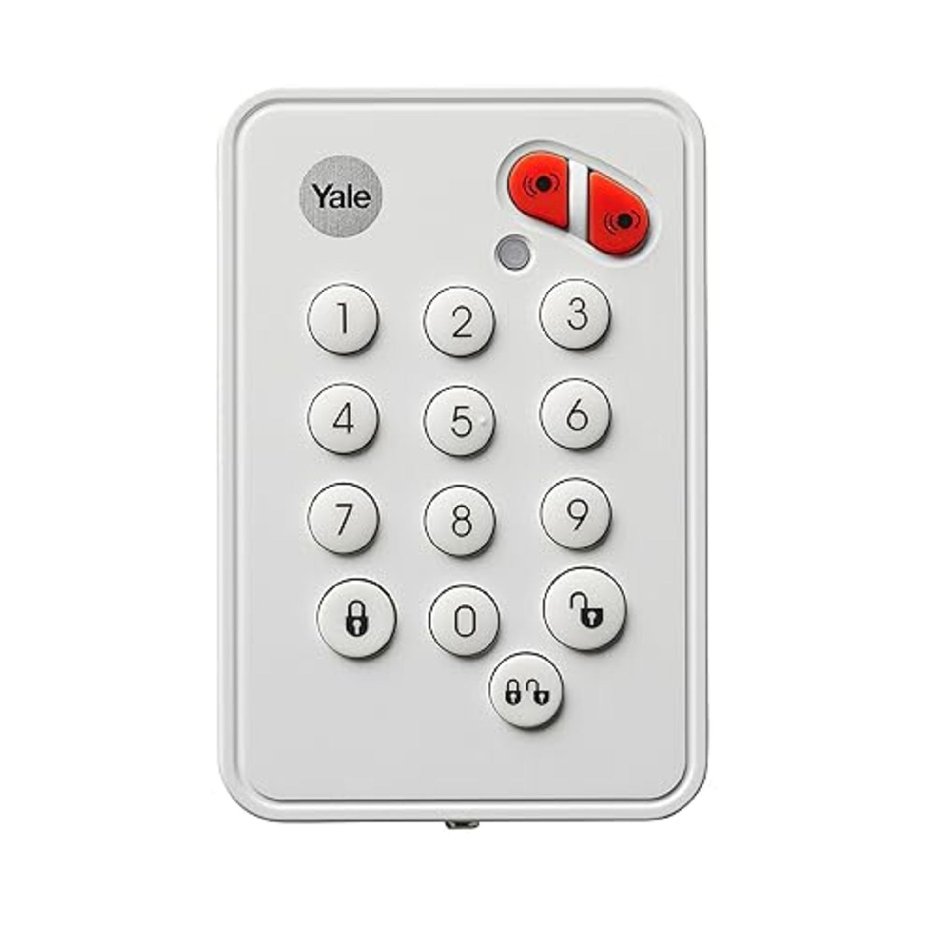 Yale EF-KP Easy Fit Alarm Remote Keypad, White, Accessory for SR & EF Alarms