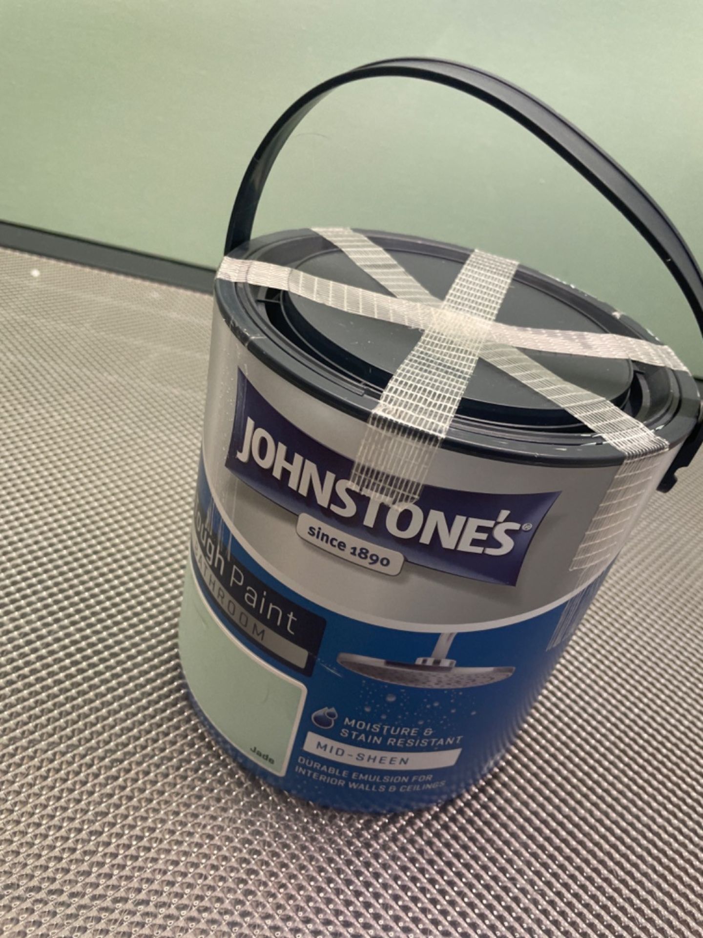 Johnstone's - Bathroom Paint - Jade - Mid Sheen Finish - Stain Blocker Paint - Use in Moist & Damp 