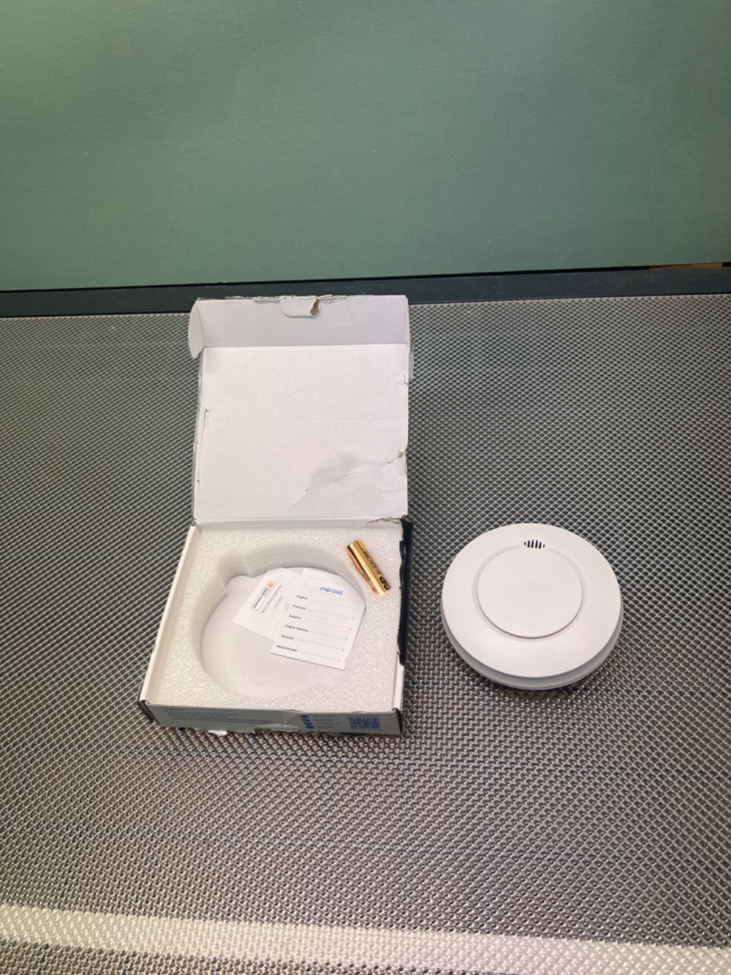 Meross Interlinked Smart Smoke Alarm, EN14604, Hub Required Smoke Detector, Low Battery Alert Silen - Image 3 of 3