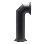 Dimplex Stove Pipe, Matte Black Plastic Flue Pipe Accessory for Electric Fires, with Straight or An
