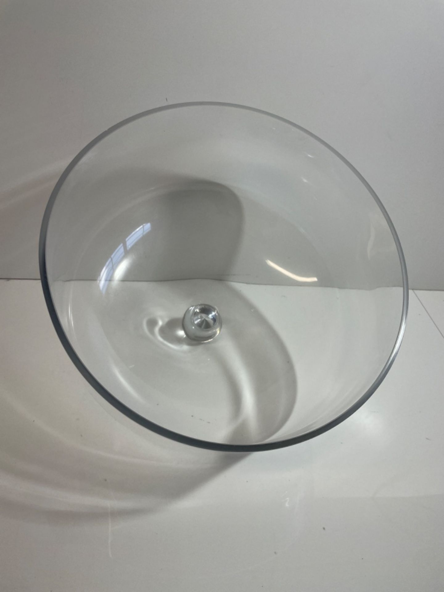 Olympia Glass Cake Stand Dome Lid, 285(Ø) x 200(H)mm, High Clarity Clear Glass, Protects Homemade  - Image 3 of 3