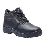 Blackrock SB-P SRC Safety Chukka Work Boots, Mens Womens Steel Toe Cap Black Leather, Walking Hiker