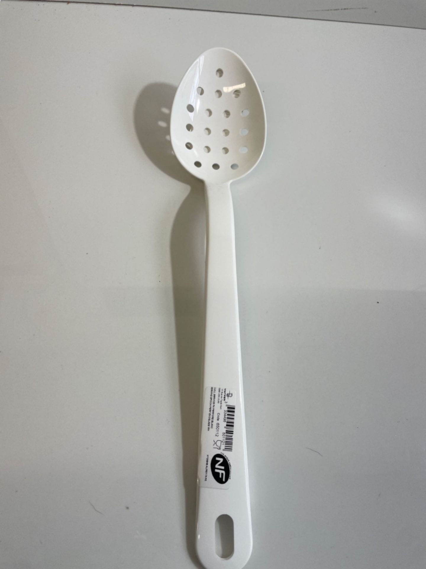 MatferBourgeat Exoglass Perforated Serving Spoon White - 340mm - Image 2 of 3