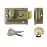 Yale P-77-ENB-PB-60 - Traditional Nightlatch - 60mm - Electro Nickel Brass Finish - Standard Securi