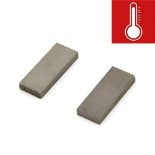 25 x 10 x 3mm thick Samarium Cobalt Magnet - 3.3kg Pull ( High Temp ) ( Pack of 2 )