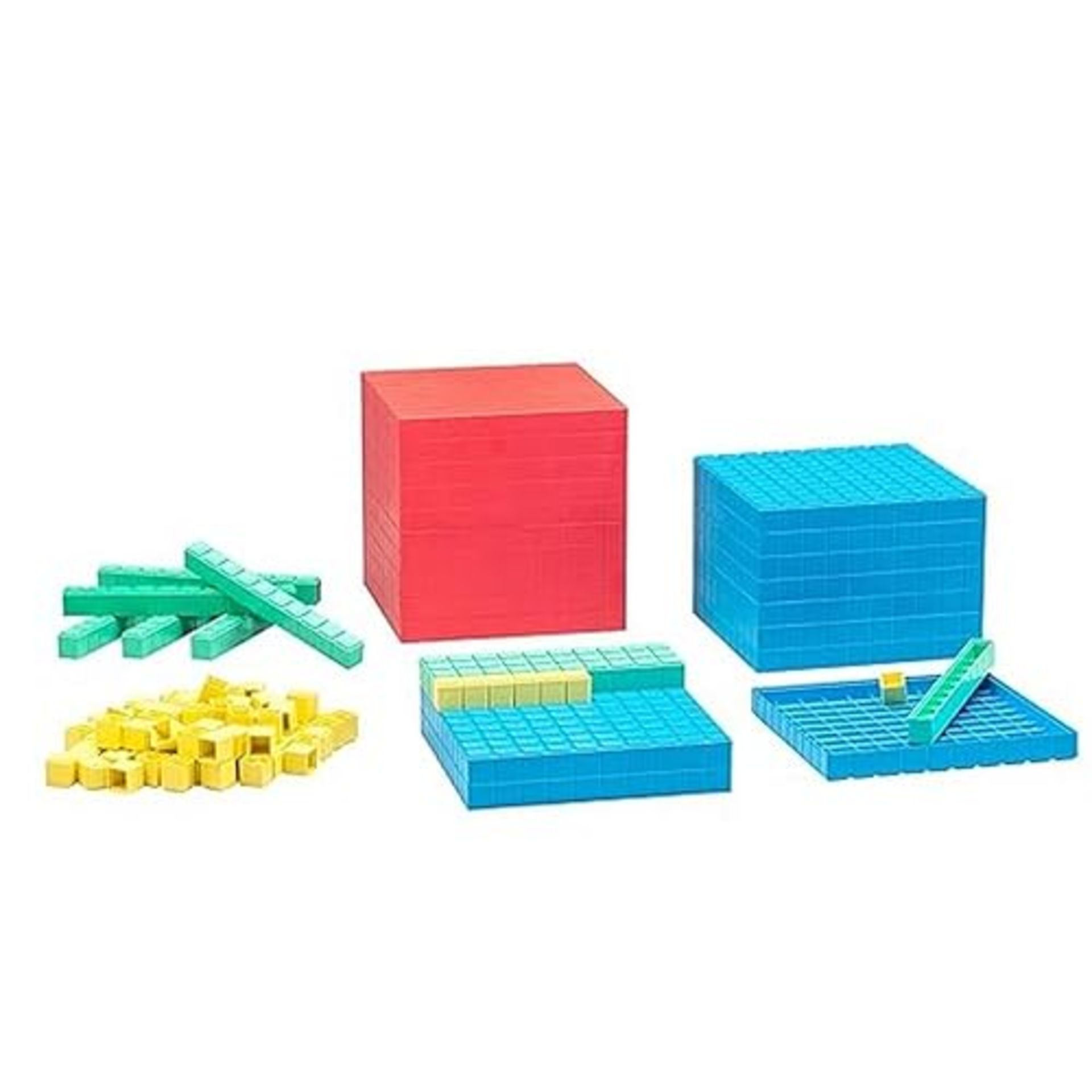 WISSNER active learning 039577.000 Base Ten Set,for ages up from 3 years, 121 Parts, in a Cardboard