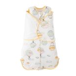 Duomiaomiao Baby Sleeping Bag Swaddle, Premium Cotton 3-Way Adjustable Wearable Blanket, Butter Sof