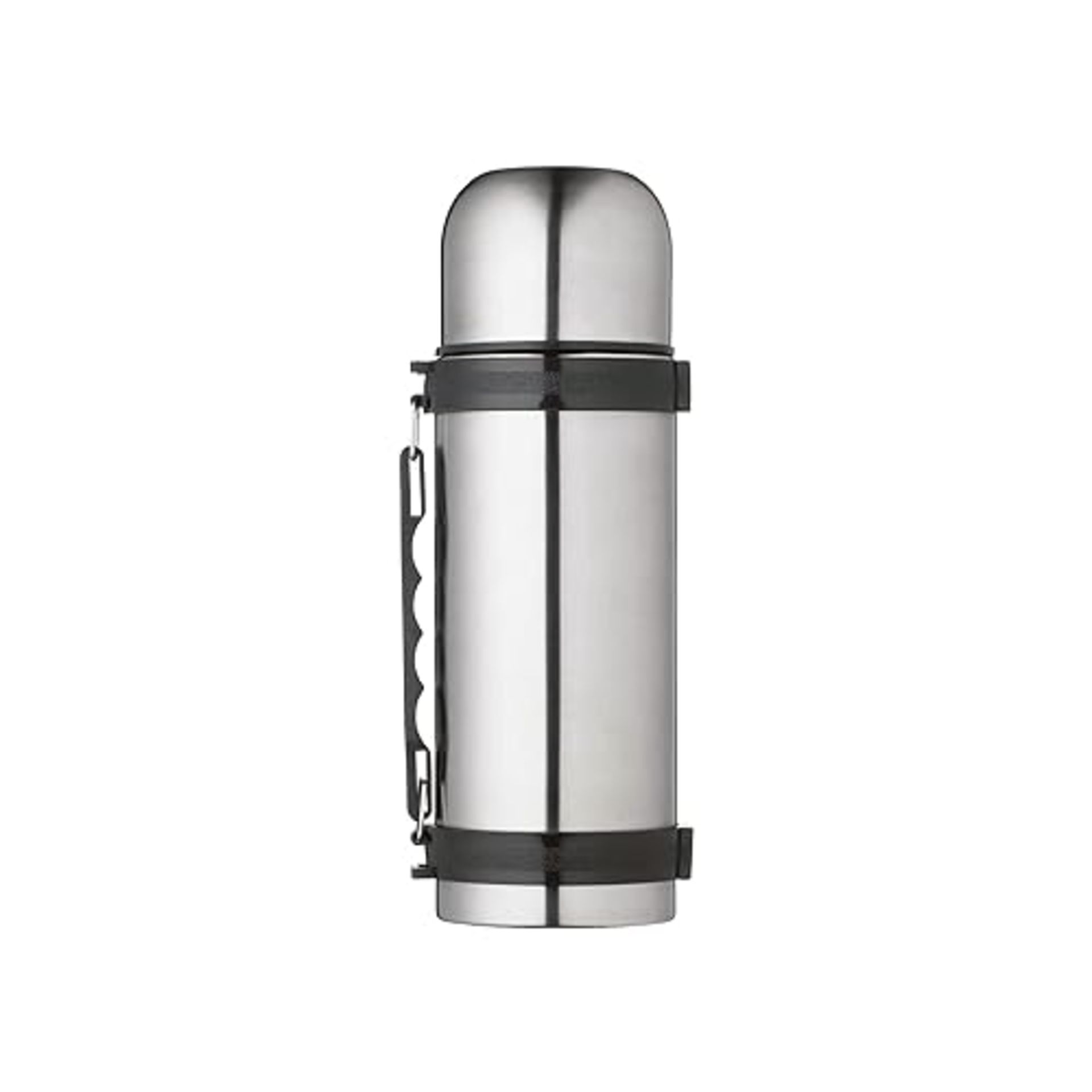 MasterClass Vacuum Flask with Handle, Stainless Steel, for Hot and Cold Drinks, 1 Litre (1.75 Pints