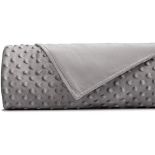 Weighted Blanket Cover - 91 x 122 cm Grey - JUST COVER - Removable Duvet Covers for Heavy Blankets 