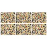 Portmeirion Home & Gifts Pimpernel Dancing Branches Placemats, Set of 6,30.5 x 23cm