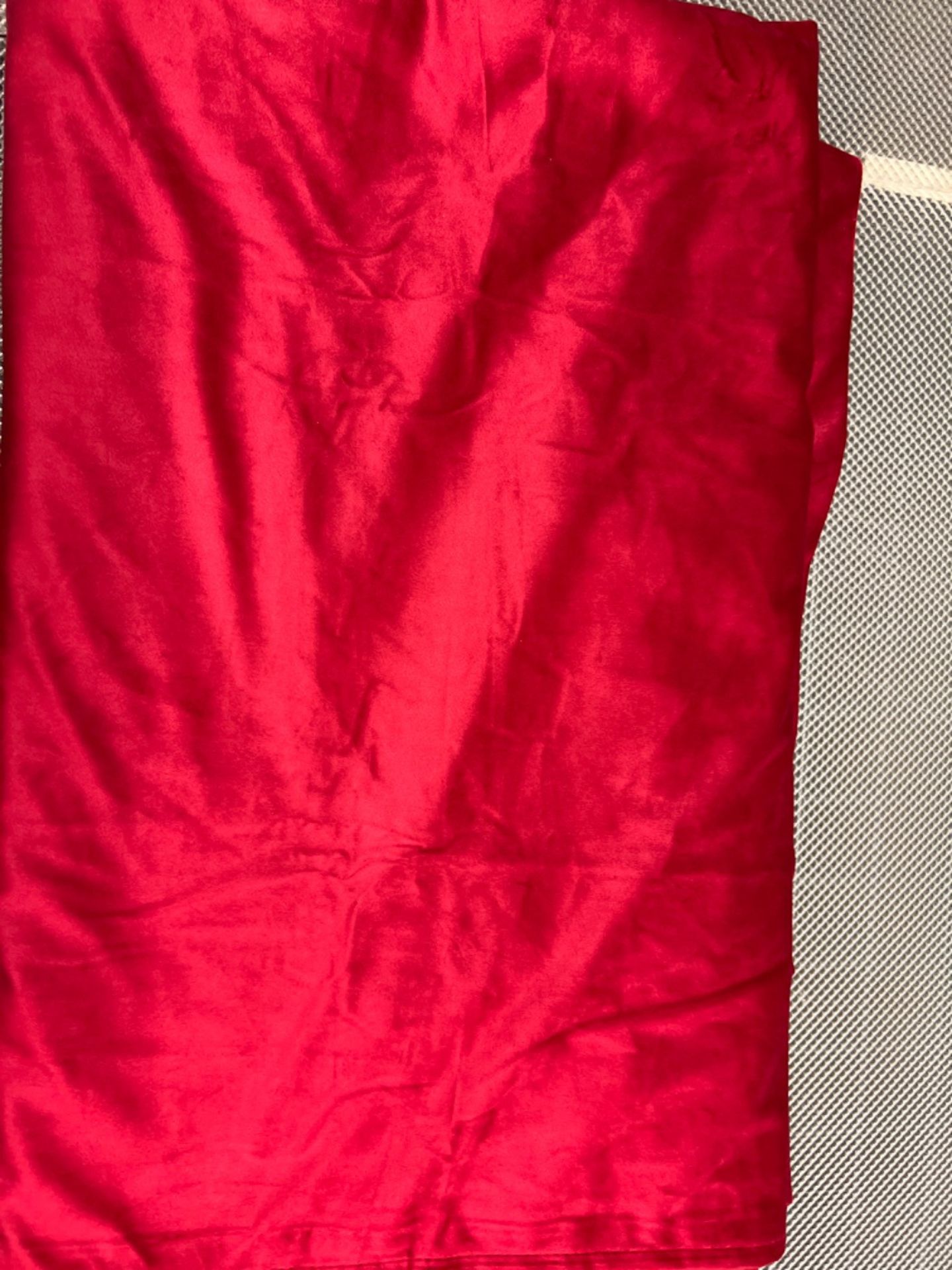 StangH Room Darkening Curtains Red - Extra Wide 120 inches Long Theater Velvet Drapes for Display W - Image 3 of 3