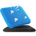 Gel Seat Cushion, 5cm Double Thicker Breathable Gel Seat Cushion for Wheelchair Cool Seat Cushion H