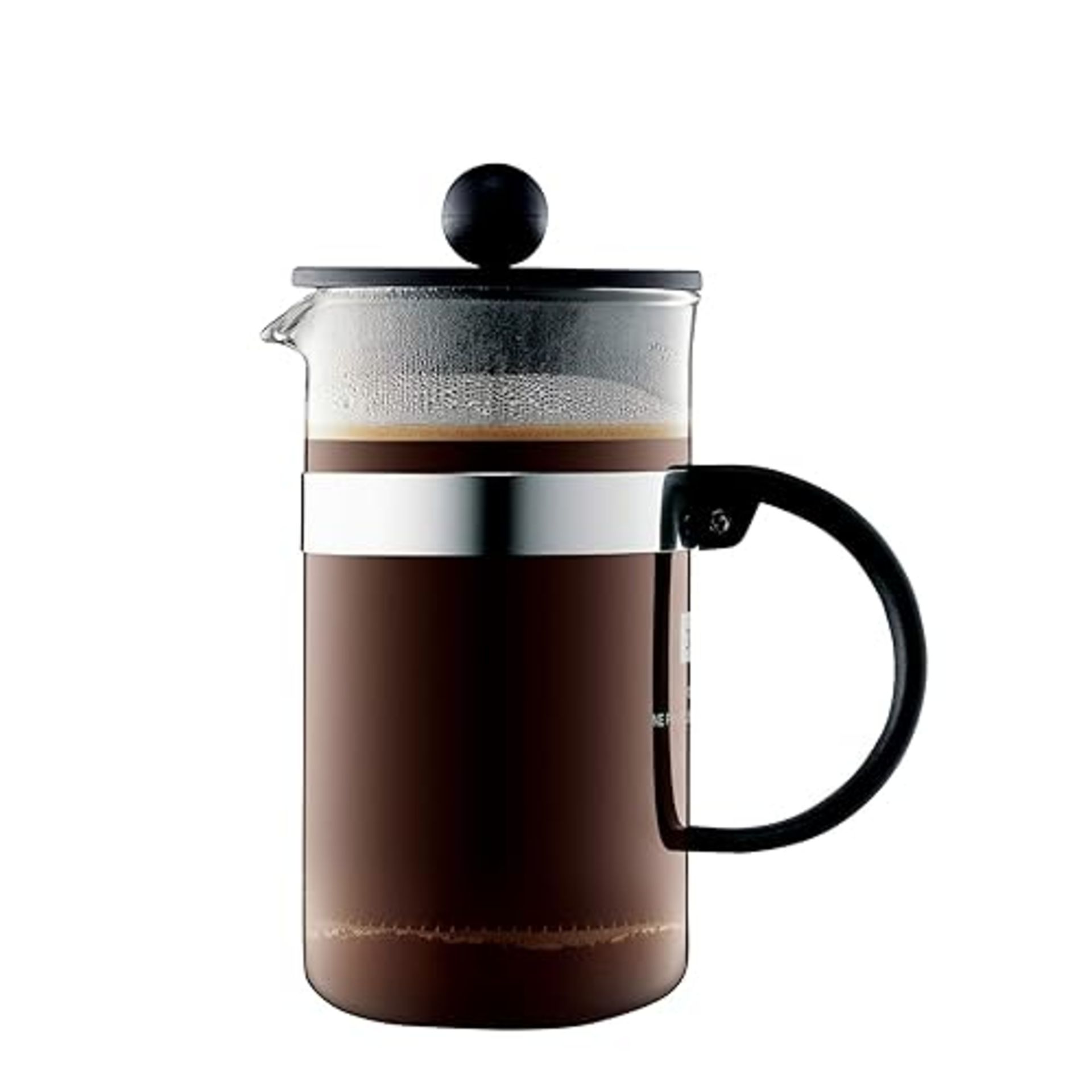 Bodum Bistro Nouveau 3 Cup French Press Coffee Maker, Black, 0.35 l, 12 oz