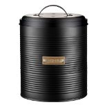 Typhoon Otto Black Compost Caddy 2.5 Litre, Black/Gold