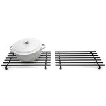 simplywire – Trivet – Pack of 2 - Heat Resistant – Kitchen Worktop Protectors – Large - Bla