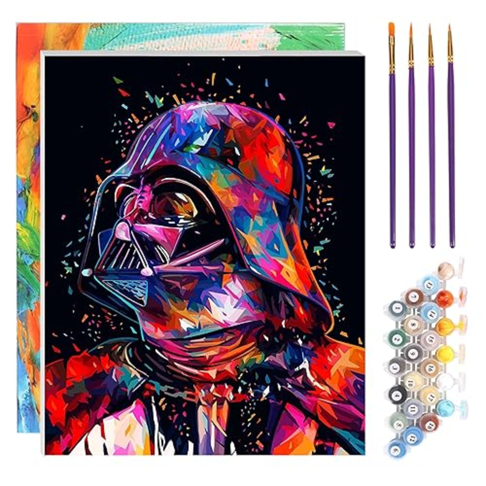 TONZOM Paint by Numbers Kits 40cm x 50cm Canvas DIY Acrylic Painting for Adults and Kids Star Wars 